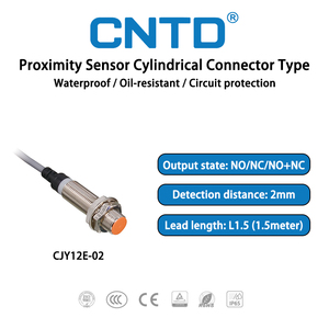 CNTD CJY12E-02 Sensore di Prossimità Induttivo Automatico di Alta Qualità IP67 con Rilevamento a Filo NPN PNP Interruttore Metallico Standard con Rilevamento a 2mm - Product Image 2