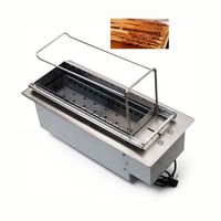 Parrilla Eléctrica Comercial Tipo Push-Pull para Cocina, Barbacoa sin Humo, Máquina de Asar Brochetas, Equipo de Mesa