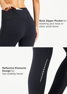 Leggings Deportivos de Cintura Alta para Mujer, Forrados de Felpa, con Spandex, Resistentes al Agua, Cálidos, Térmicos, Aislantes, para Correr - Product Image 5