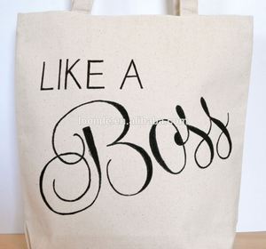 Bolsa de conferencia con estampado de lona natural con logotipo - Product Image 2