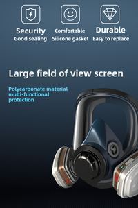 Máscara Respiratoria Facial Completa Reutilizable con Filtro de Cartucho de Carbón Activado para Polvo, Gas, Pintura, <span class=keywords><strong>Soldadura</strong></span> y Uso Industrial - Product Image 2