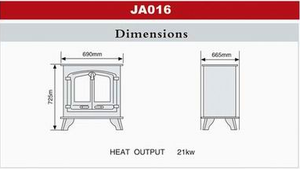 Estufa para quemar madera, fabricante <span class=keywords><strong>de</strong></span> chimenea interior <span class=keywords><strong>de</strong></span> China, hierro fundido multicombustible - Product Image 3