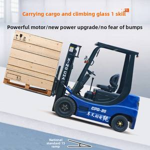 Carrello Elevatore Elettrico a Quattro Ruote da 2-3 Tonnellate con Batteria al Litio, Transpallet Idraulico Efficiente per Movimentazione e Sollevamento Compatto Xing Cha - Product Image 4