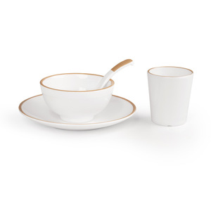 <b>Melamine</b> imitation porcelain hot pot restaurant set, four-piece tableware set, restaurant bowls, spoons, <b>plates</b>, cups, - Product Image 3