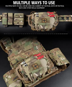 Kantong IFAK medis MOLLE Taktis, penghilang cepat, pertolongan pertama, tas <span class=keywords><strong>Kit</strong></span> darurat, sabuk berkemah, bertahan hidup, kantong IFAK medis - Product Image 4