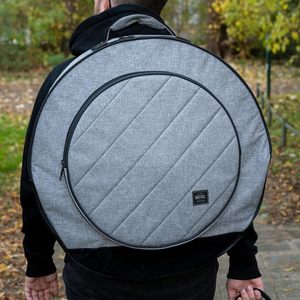 Free sample Cymbal <b>Bag</b> With Wheel, Double Layer 22'' - 24" Cymbal Case with 6mm Big <b>Dividers</b> and Pull Handle - Product Image 6