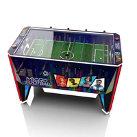 Table de football de haute qualité pour 2 joueurs, en acier inoxydable, fonctionnement à pièces, jeu de table de football, prise en charge de l'anglais, rechargeable pour