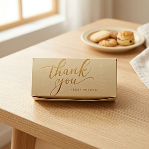 Foldable Eco-Friendly Material Paper Cardboard <b>Box</b> With Customizable Styles for Storing <b>Cookies</b> Cupcakes and Other Food Items - Product Image 2