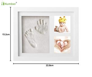 <span class=keywords><strong>Kit</strong></span> <span class=keywords><strong>de</strong></span> <span class=keywords><strong>moulage</strong></span> à la <span class=keywords><strong>main</strong></span> <span class=keywords><strong>de</strong></span> cadre photo <span class=keywords><strong>de</strong></span> bébé blanc en bois personnalisé, plâtre moulé pour <span class=keywords><strong>main</strong></span> et <span class=keywords><strong>pied</strong></span> <span class=keywords><strong>de</strong></span> bébé - Product Image 2