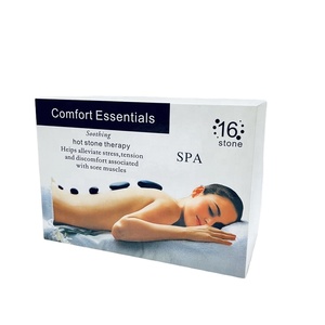 16 unids/caja de piedras de masaje calientes, rocas calentadoras para uso en spa y masaje en el hogar - Product Image 5