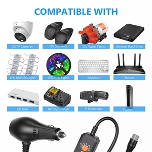 Mini chargeur universel pour ordinateur portable 12W DC 3-9-12V 1A certifié CE, adaptateur de voyage 8 embouts pour voiture, pour écouteurs/ordinateur portable/tablette/bande LED - Product Image 6