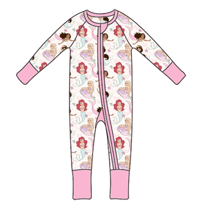 Toplu bambu pijama gizem kutusu çocuklar rastgele stilleri karakter baskı Romper bebek bambu Zippy kör kutu gemi hazır - Product Image 3
