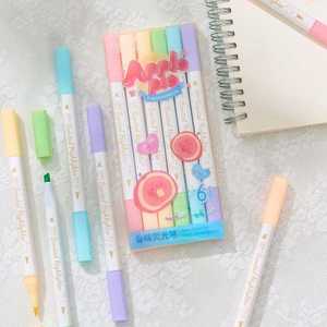 Marcador de Doble Punta de Alta Calidad Lumen, 6 Colores, Hecho de Plástico Acrílico para Uso Escolar en Dibujo y Graffiti - Product Image 5