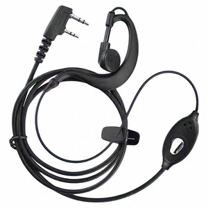 Walkie Talkie Headset Universal K Type Connector Earphone <b>Cable</b> Dust Proof Plastic Material - Product Image 2