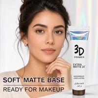 Prebase de Maquillaje en Gel Transparente 3D SEVEN GIRL, Extra Mate, Control de Grasa 24H, Impermeable, Disimula Poros, en Tubo