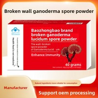 Poudre de spores de Lingzhi à cellules brisées pour renforcer l'immunité, fabrication sous contrat OEM, usine source, antioxydant, sachets de 1g pour tous
