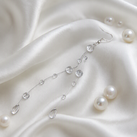 Boucles d'oreilles pendantes minimalistes en plastique effet goutte de rosée, très vendues, pour accessoires de mariage et DIY pour femmes