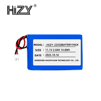 Перезаряжаемая жидкостная батарея 11.1В 2.0Ач, модель 22430, бренд HIZY, 300 циклов, подходит для бытовой электроники и игрушек