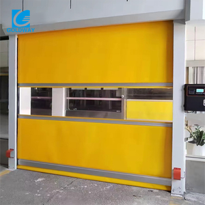 Porte à enroulement électrique antivol en PVC, mécanisme de déroulement rapide, étanche pour extérieur, appartement, salle de bain - Product Image 1