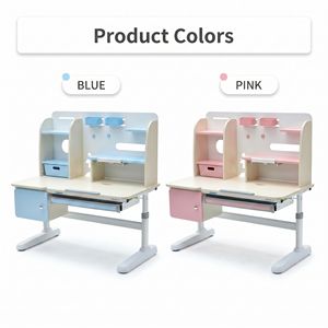 Set Mayorista Ergonómico de Escritorio y Silla para Niños Ajustable en Altura con Estantería, Mesa de Estudio de Madera para Oficina en Casa, Muebles Infantiles - Product Image 3