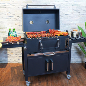 Multifunctional Outdoor Barbecue Grill With Cabinet And Large Rack For Home Villa Use - Product Image 1