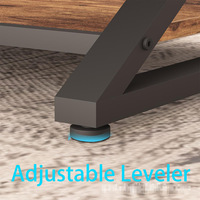 Table basse convertible industrielle moderne avec étagères de rangement, plateau en MDF, structure en acier, design multifonctionnel, montage facile, mobilier pour la maison