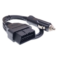 Câble d'alimentation d'urgence pour véhicule, 12V DC, 10 pièces, cordon de mémoire pour automobile, pour ECU, allume-cigare vers câble OBD