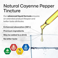 Supplément de poivre de Cayenne de marque privée extrait liquide de capsaïcine Gouttes de poivre de Cayenne pour le soutien de la digestion