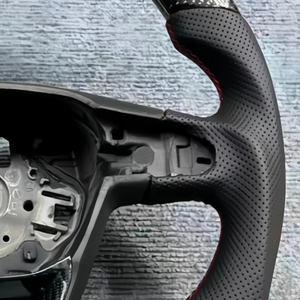 Volante de Fibra de Carbono Plano para SEAT Ateca <span class=keywords><strong>Cupra</strong></span> Ateca Tarraco Arona Alhambra, Accesorios de Modificación Interior de Automóvil - Product Image 3