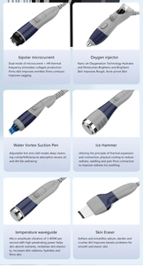เครื่องทำความสะอาดผิวหน้า M6 6 in 1 ไฮโดรเดอร์มาเบรชั่น กำจัดสิวเสี้ยน ออกซิเจนเจ็ท อควาพีล เครื่องนวดหน้าด้วยน้ำเพื่อความงาม - Product Image 6