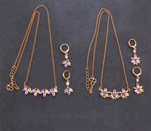 Signature Collection Top Selling 18K Gold Plated Jewelry Set Signature 2026 Design Necklace & Earrings NonTarnish Copper Alloy - Product Image 3
