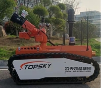 Robot Pemadam Kebakaran Berkualitas Baik dengan Jarak Kendali Jauh yang Luas
