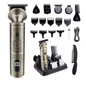 <span class=keywords><strong>Kemei</strong></span> Tondeuses de barbier professionnelles avec chargeur USB <span class=keywords><strong>KM</strong></span>--1637 Ensemble de tondeuse à cheveux électrique Écran LCD multifonctionnel - Product Image 6
