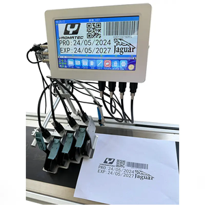 Yaomatec 4 Đầu <span class=keywords><strong>7</strong></span> Inch Tij Nhiệt Máy In Phun Chiều Cao Tối Đa 50.8Mm Trực Tuyến Thời Hạn Sử Dụng Mã Qr Máy In Mã Vạch Cho Thùng Carton Gỗ - Product Image 4