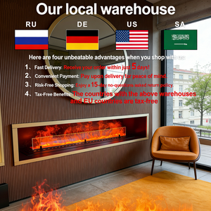 Cheminée à vapeur d'eau à effet de flamme naturelle, couleur LED réglable, télécommande, utilisation sécurisée pour la décoration de bureau ou de hall - Product Image 6