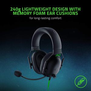 Auriculares para Juegos con Cable Razer BlackShark V2 X, Controlador de 50 mm, Sonido Envolvente 7.1, Micrófono Cardioide, 240 g, Espuma Viscoelástica Ligera para PC, Esports, RGB - Product Image 2