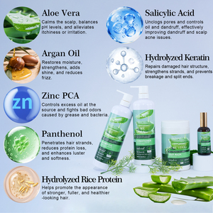 Champú de Proteína de Arroz Hidrolizada y <span class=keywords><strong>Aloe</strong></span> <span class=keywords><strong>Vera</strong></span> de Marca Propia <span class=keywords><strong>para</strong></span> un <span class=keywords><strong>Cabello</strong></span> Más Saludable y Fortalecido - Product Image 3