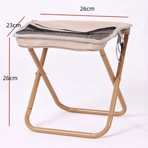 Chaise de camping pliable de haute qualité, chaise d'extérieur en mesh, petite chaise pliante portable pour la pêche - Product Image 4