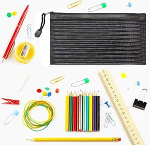 Factory Wholesale Polyester Mesh Zipper Pouch <strong>Lanyard</strong> Home Reusable Packaging File Storage Folder Bag For Stationery Storage - Product Image 4
