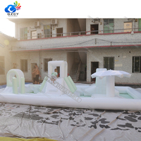 Château gonflable commercial mini portable pour extérieur et intérieur, mariage, tout blanc, PVC, certifié CE