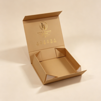 Boîte cadeau pliante de luxe haut de gamme personnalisée avec fermeture magnétique, finition mate et logo pour emballage de produits capillaires et cosmétiques