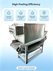 Machine à éplucher l'ail automatique à capacité personnalisable, service fiable, machine à éplucher et couper les oignons - Product Image 2