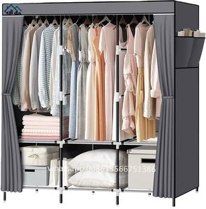 공장 도매 저렴한 옷장 부직포 접이식 옷장 - Product Image 1