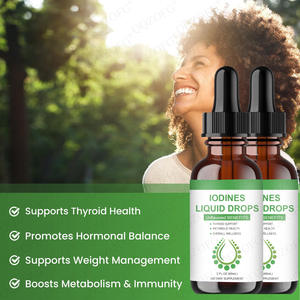 หยดไอโอดีนชนิดน้ำสำหรับผู้ใหญ่ บำรุงสุขภาพต่อมไทรอยด์และระบบเผาผลาญ พร้อมหลอดหยดแบบแม่นยำ ปราศจากน้ำตาล ผลิตโดยโรงงานโดยตรง รับผลิตแบบ OEM - Product Image 4