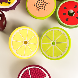 2023 New BPA free <span class=keywords><strong>Silicone</strong></span> bé trái cây <span class=keywords><strong>Teether</strong></span> Đồ chơi bán buôn silicon cấp thực phẩm trung tính trẻ em tay Chew teethers - Product Image 3