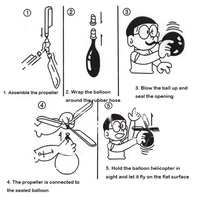Balon Pesawat Terbang Klasik dengan Baling-Baling, Helikopter Balon, Mainan Edukasi Sains Luar Ruangan