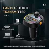 Émetteur FM C28 Lecteur MP3 Audio pour Voiture Modulateur FM Kit Mains Libres Bluetooth pour Voiture avec Chargeur USB 3.1A pour Voiture