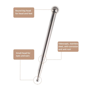 Aço inoxidável 304 Terapia Facial Acupuntura Caneta Massageador Trigger Point Massagem Ferramenta Massagem Tecido Profundo - Product Image 4