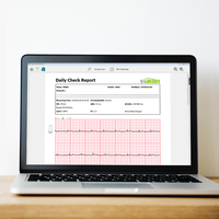 Viatom Checkme Lite Enregistreur ECG numérique ECG/Pression artérielle systolique/SpO2/Oxymètre de pouls Moniteur de poignet
