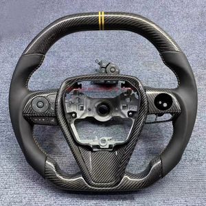 DOS พวงมาลัยรถยนต์คาร์บอนไฟเบอร์สำหรับ Lexus LX570 GX460 LM ES <span class=keywords><strong>GS</strong></span> RX Alphard Sport 2006-2017 - Product Image 2